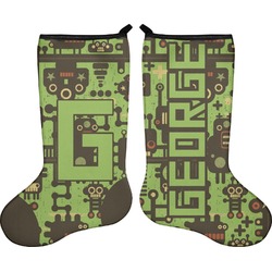 Industrial Robot 1 Holiday Stocking - Double-Sided - Neoprene (Personalized)