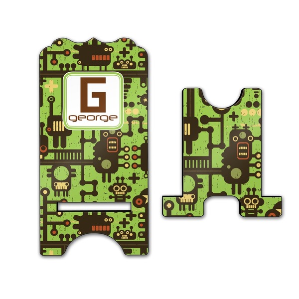 Industrial Robot 1 Stylized Phone Stand - Front & Back - Large