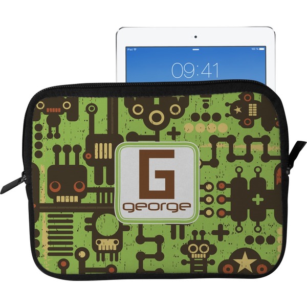 Custom Industrial Robot 1 Tablet Case / Sleeve - Large (Personalized)