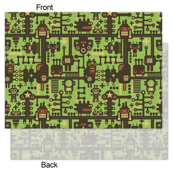 Industrial Robot 1 Tissue Paper - Lightweight - Large - Front & Back