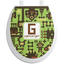 Industrial Robot 1 Toilet Seat Decal (Personalized)