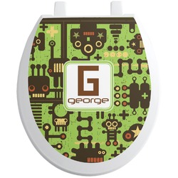Industrial Robot 1 Toilet Seat Decal (Personalized)