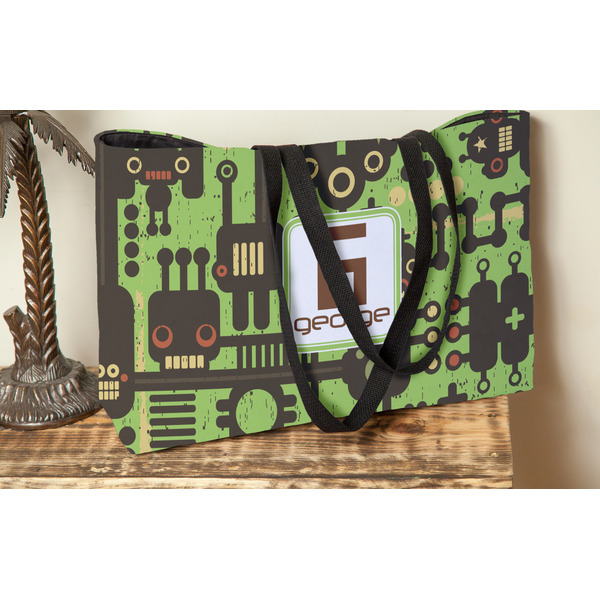 Industrial Robot 1 Tote w/Black Handles - Lifestyle View