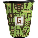 Industrial Robot 1 Waste Basket - Single Sided (Black) (Personalized)