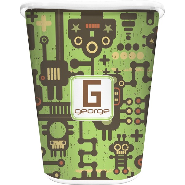 Custom Industrial Robot 1 Waste Basket (Personalized)