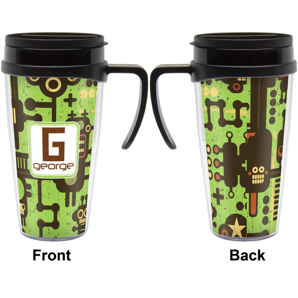 Industrial Robot 1 Travel Mug with Black Handle - Approval