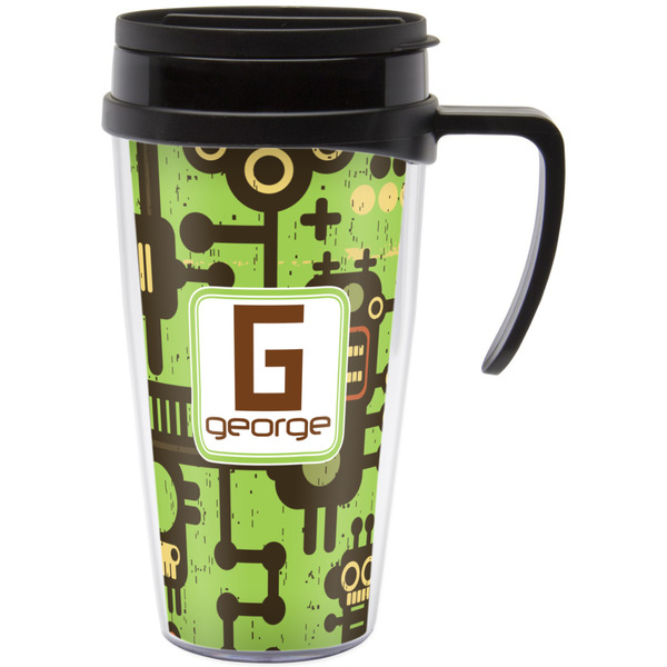 Custom Industrial Robot 1 Acrylic Travel Mug with Handle (Personalized)