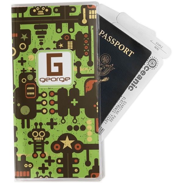 Custom Industrial Robot 1 Travel Document Holder