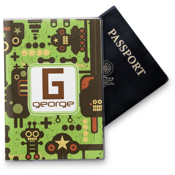 Custom Industrial Robot 1 Vinyl Passport Holder (Personalized)