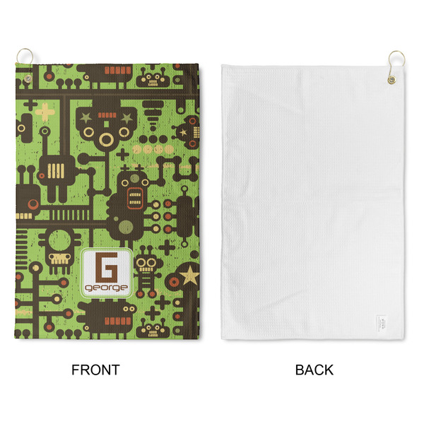 Industrial Robot 1 Waffle Weave Golf Towel - Approval