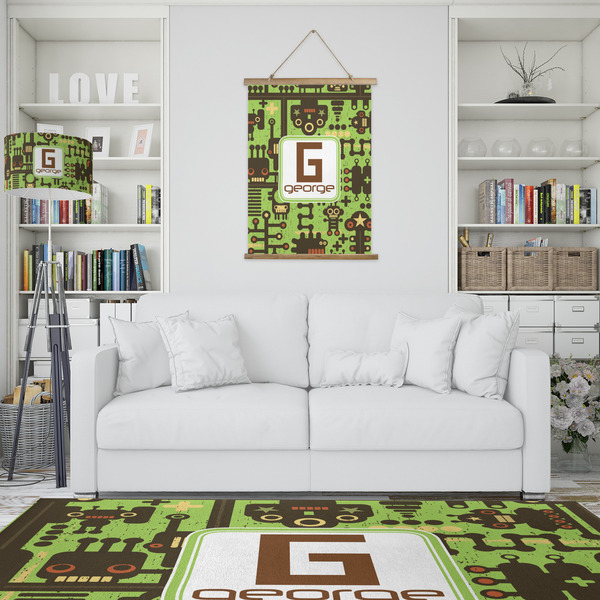 Industrial Robot 1 Wall Hanging Tapestry - Portrait - IN CONTEXT