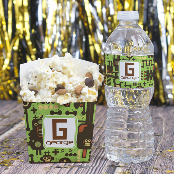 Industrial Robot 1 Water Bottle Label - w/ Favor Box