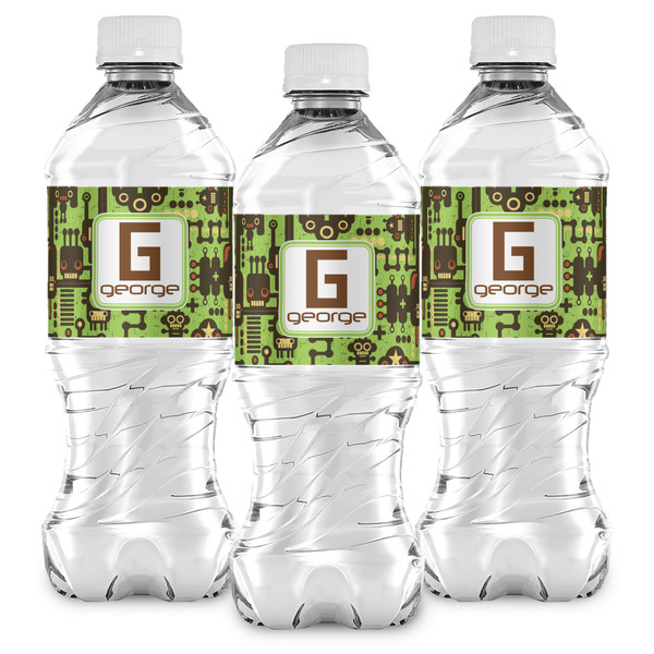 Industrial Robot 1 Water Bottle Labels - Front View
