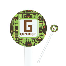 Industrial Robot 1 Round Plastic Stir Sticks (Personalized)