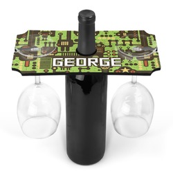 Industrial Robot 1 Wine Bottle & Glass Holder (Personalized)