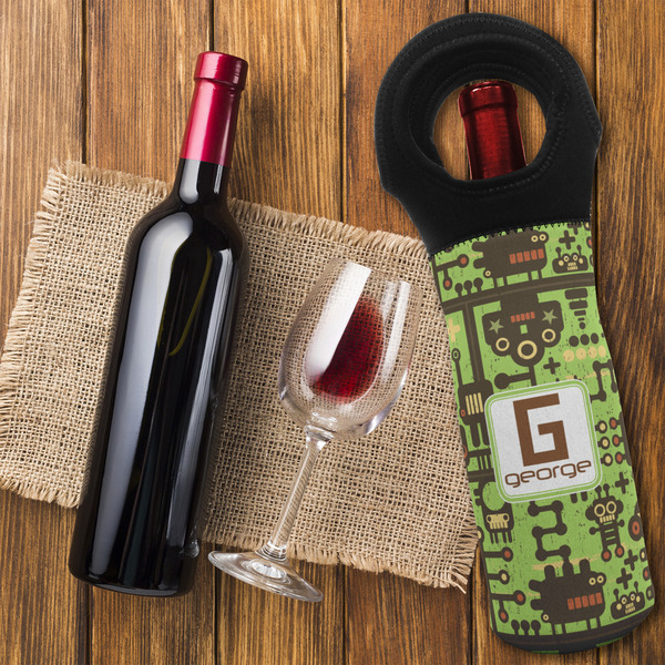 Industrial Robot 1 Wine Tote Bag - FLATLAY