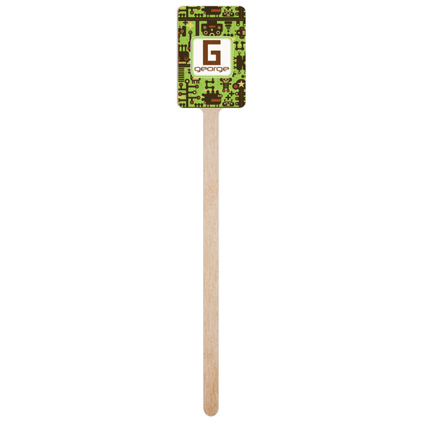 Industrial Robot 1 Wooden 6.25" Stir Stick - Rectangular - Single Stick