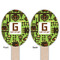 Industrial Robot 1 Wooden Food Pick - Oval - Double Sided - Front & Back