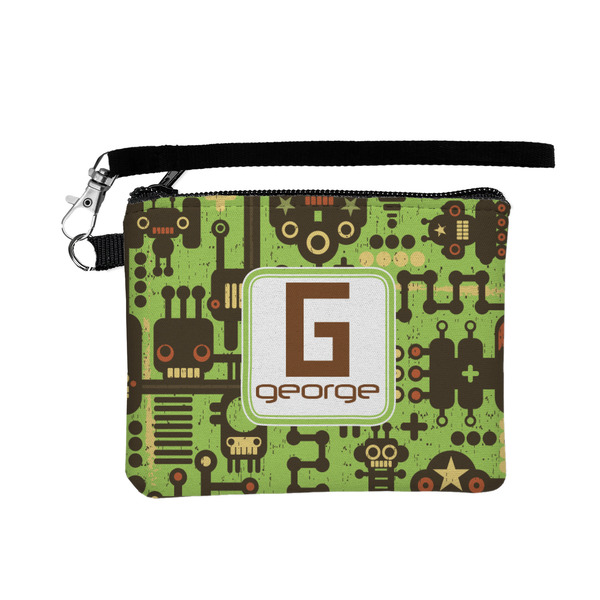 Custom Industrial Robot 1 Wristlet ID Case w/ Name and Initial