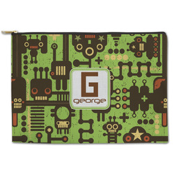 Industrial Robot 1 Zipper Pouch - Large - 12.5"x8.5" (Personalized)