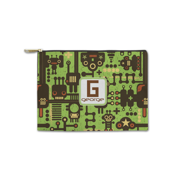 Custom Industrial Robot 1 Zipper Pouch - Small - 8.5"x6" (Personalized)