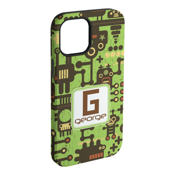 Custom Industrial Robot 1 iPhone Case - Rubber Lined (Personalized)