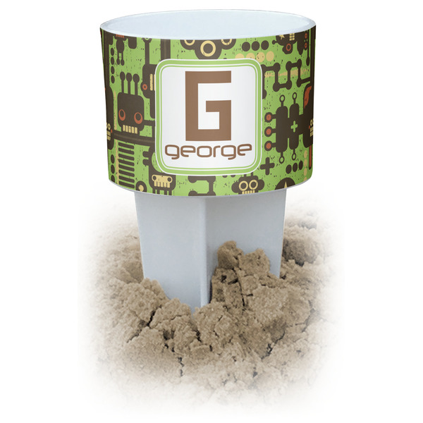 Custom Industrial Robot 1 Beach Spiker Drink Holder (Personalized)