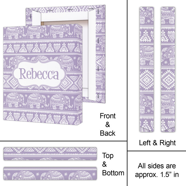 Baby Elephant 11x14 - Canvas Print - Approval