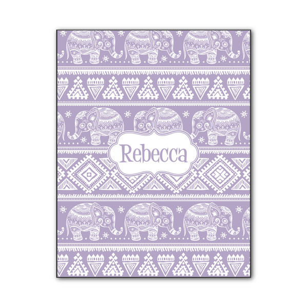 Custom Baby Elephant Wood Print - 11x14 (Personalized)