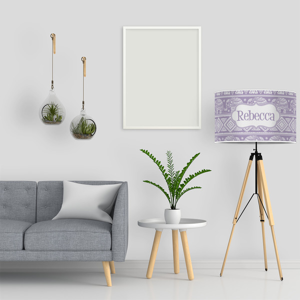 Baby Elephant 12" Drum Lampshade - LIFESTYLE