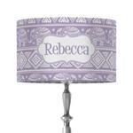 Baby Elephant 12" Drum Lamp Shade - Fabric (Personalized)