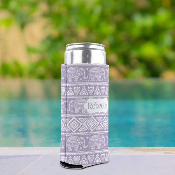 Baby Elephant Can Cooler - Tall 12oz - In Context