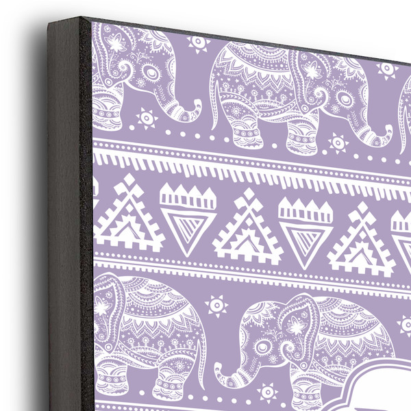 Baby Elephant 12x12 Wood Print - Closeup