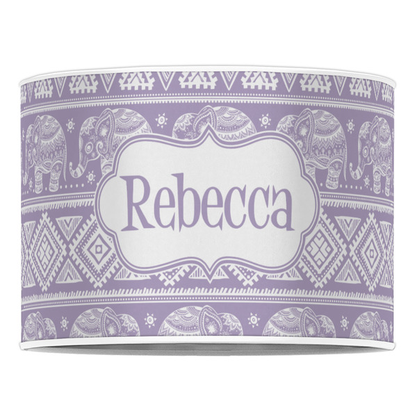 Baby Elephant 16" Drum Lampshade - FRONT (Poly Film)