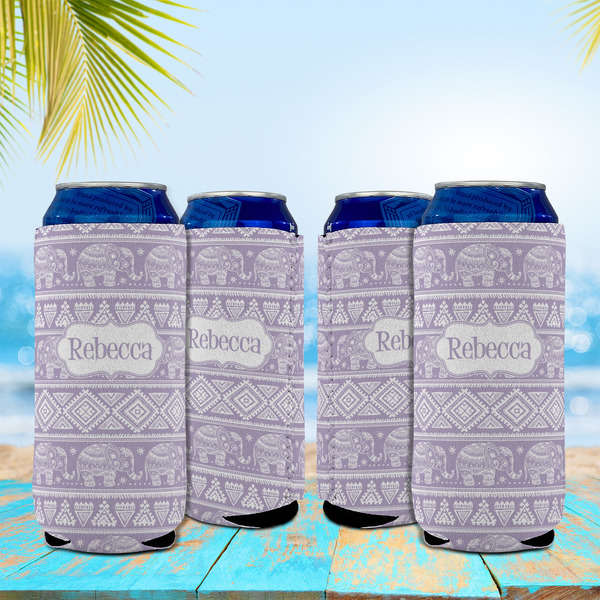 Baby Elephant 16oz Can Sleeve - Set of 4 - LIFESTYLE