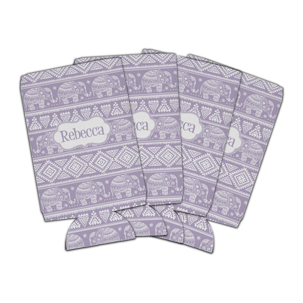 Custom Baby Elephant Can Cooler (16 oz) - Set of 4 (Personalized)