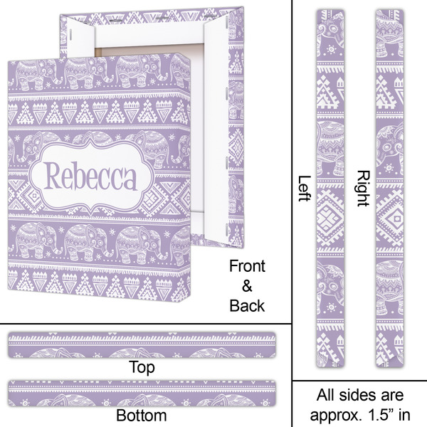 Baby Elephant 16x20 - Canvas Print - Approval