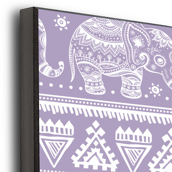 Baby Elephant 16x20 Wood Print - Closeup