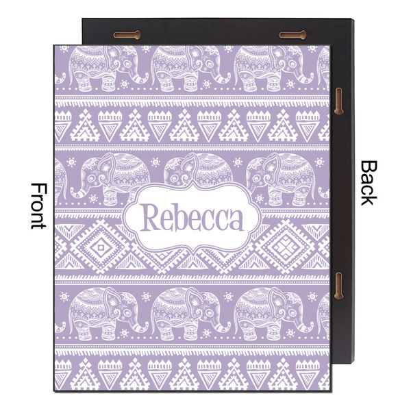 Baby Elephant 16x20 Wood Print - Front & Back View