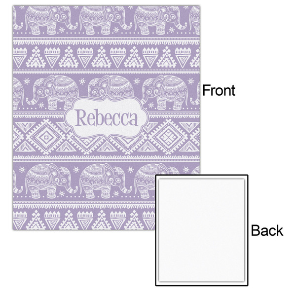 Baby Elephant 20x24 - Matte Poster - Front & Back