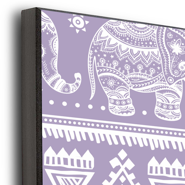 Baby Elephant 20x24 Wood Print - Closeup