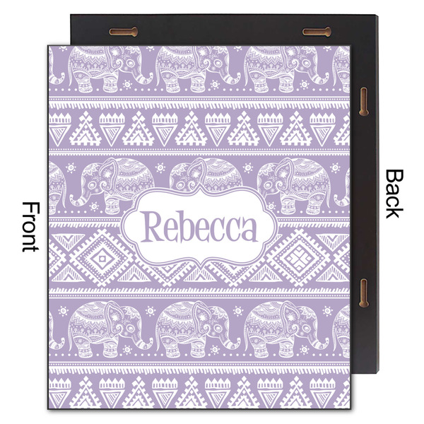 Baby Elephant 20x24 Wood Print - Front & Back View