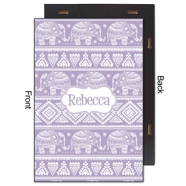 Baby Elephant 20x30 Wood Print - Front & Back View