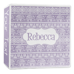 Baby Elephant 3-Ring Binder - 2 inch (Personalized)