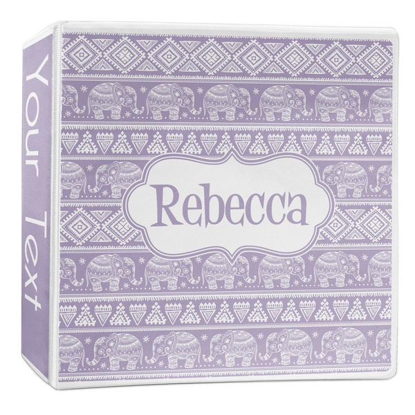 Custom Baby Elephant 3-Ring Binder - 2 inch (Personalized)