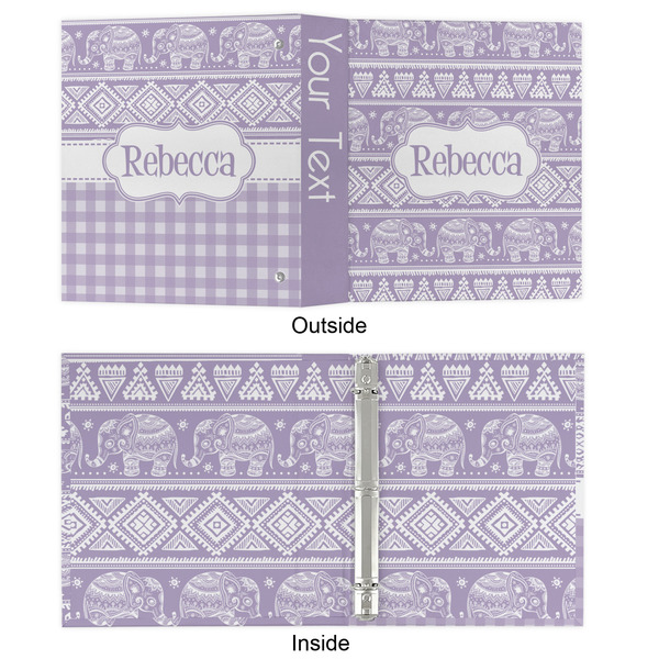 Baby Elephant 3 Ring Binders - Full Wrap - 1" - APPROVAL