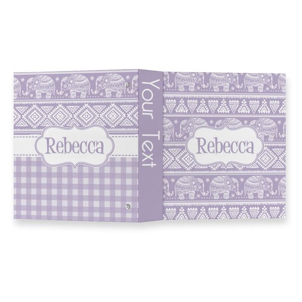 Baby Elephant 3 Ring Binders - Full Wrap - 1" - OPEN OUTSIDE