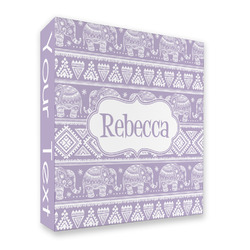 Baby Elephant 3 Ring Binder - Full Wrap (Personalized)