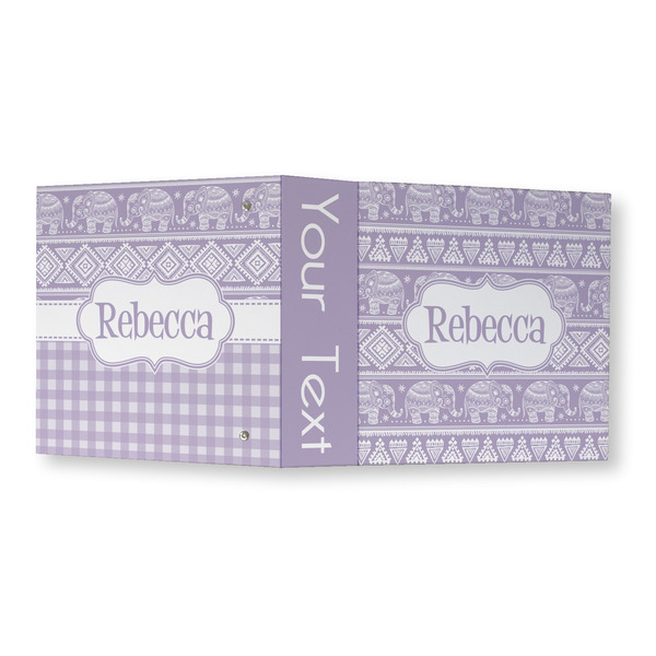 Baby Elephant 3 Ring Binders - Full Wrap - 3" - OPEN OUTSIDE