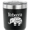 Baby Elephant 30 oz Stainless Steel Ringneck Tumbler - Black - CLOSE UP